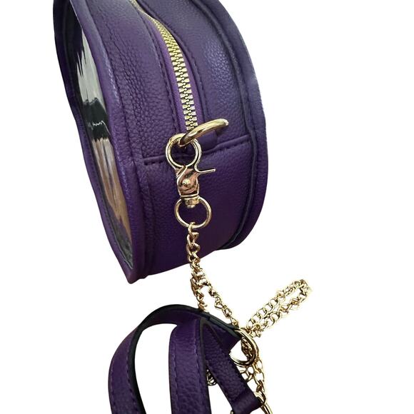 Clear Round Crossbody Stadium Bag for Concerts, Sports Games, Festivals - Picture 2 of 2